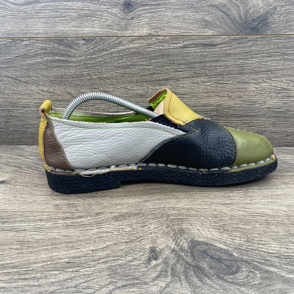 Socofy Leather Patchwork Comfortable Loafers Shoes Women's Size 245 US 7.5 - Picture 5 of 13